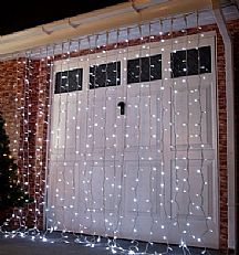 2m x 2.5m White Connectable Curtain Light , 500 LEDs
