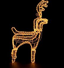 96cm Outdoor Standing Rope Light Reindeer