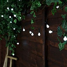 5m Battery Berry Fairy Lights with Timer, 50 White LEDs