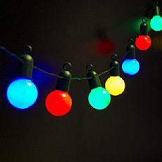 4.75m Multi Colour Festoon Party Lights, 20 LEDs