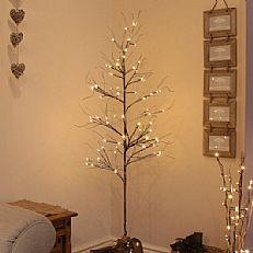 1.6m Snow Twig Tree with 70 Warm White LEDs