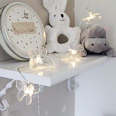 1.5m Butterfly Battery Fairy Lights, 10 Warm White LEDs