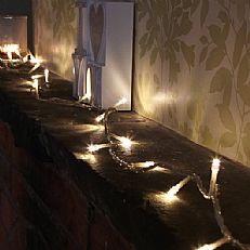 5M Warm White Indoor Christmas Fairy Lights, 50 LEDs, Clear Cable