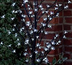 5ft White 120 LED Battery Operated Blossom Tree with Timer
