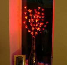 50cm Indoor Blossom Branch Light, 24 Red LED&#8217;s