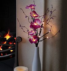 60cm Indoor Battery Flower Lights with Vase and Timer