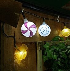 Battery Sweets Fairy String Lights with Timer, 10 White LED
