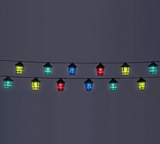 40 Multi Colour LED Outdoor Chasing Lantern Fairy String Lights, 5.8m