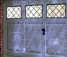 100 LED White Outdoor Battery Operated Net Light, Connectable