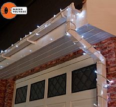 3m White Connectable Diamond String Lights with Flash Bulbs, 40 LEDs