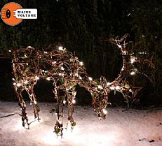 LED Outdoor Christmas Eating Deer Light, Vine Effect