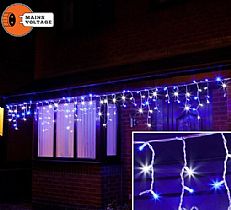 5m Blue and White Icicle Lights Connectable, 120 LEDs