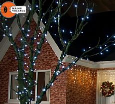 10m White Connectable Diamond String Lights with Flash Bulbs, 80 LEDs