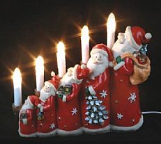 25cm Indoor Santa Claus Table Welcome Light