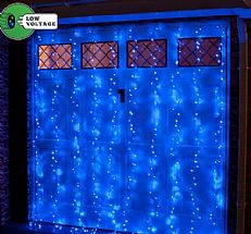 2m x 2.5m Blue Outdoor Connectable Curtain Light - 500 LEDs