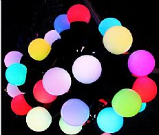 20 double color LED with decorative balls