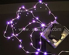 30 Led purple Copper Lights with 3*AA battery
