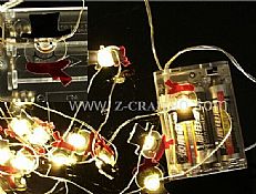 30 Led White Copper Decoration Lights with 3*AA battery
