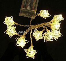 10L LED Star Decoration Lights With 3*AA battery