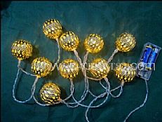 10L LED Little Ball Decoration Lights With 3*AA battery