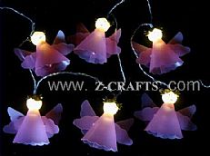 10L LED Puple Shape Decoration Lights With 3*AA battery
