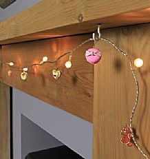 Battery Berry Fairy Lights with Sweets &amp; Timer, 10 Warm White LEDs