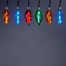 7.8m Flame effect Fairy Lights, 40 Multi Colour LEDs