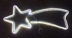 WHITE SHOOTING STAR (2M Neon lights)