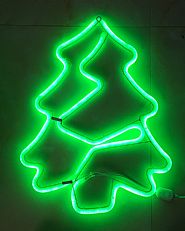 3M Neon Lights Christmas Tree Silhouette